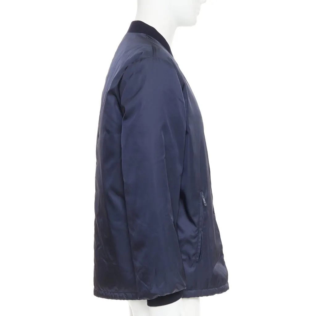 Prada Navy Coat Navy Very good - Box View
