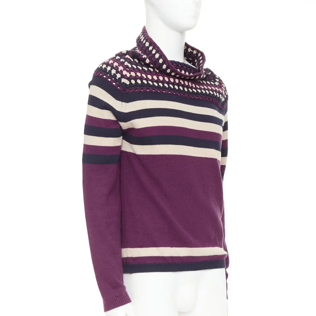 Burberry Purple Cotton Knitwear Purple Cotton Good - Inside View