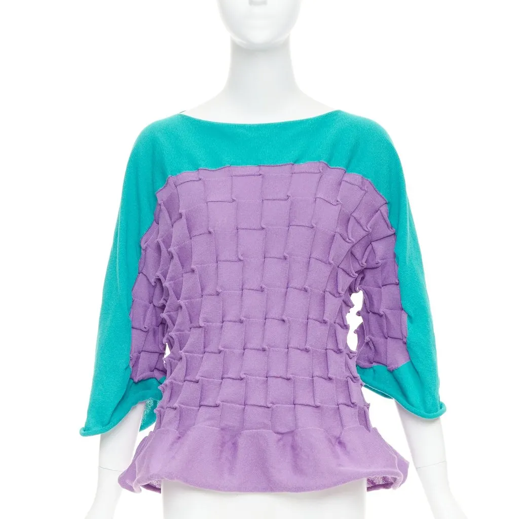 Issey Miyake Purple Cotton Top Purple Cotton Very good - Inside View