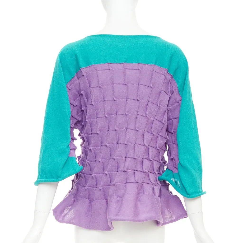 Issey Miyake Purple Cotton Top Purple Cotton Very good - Box View