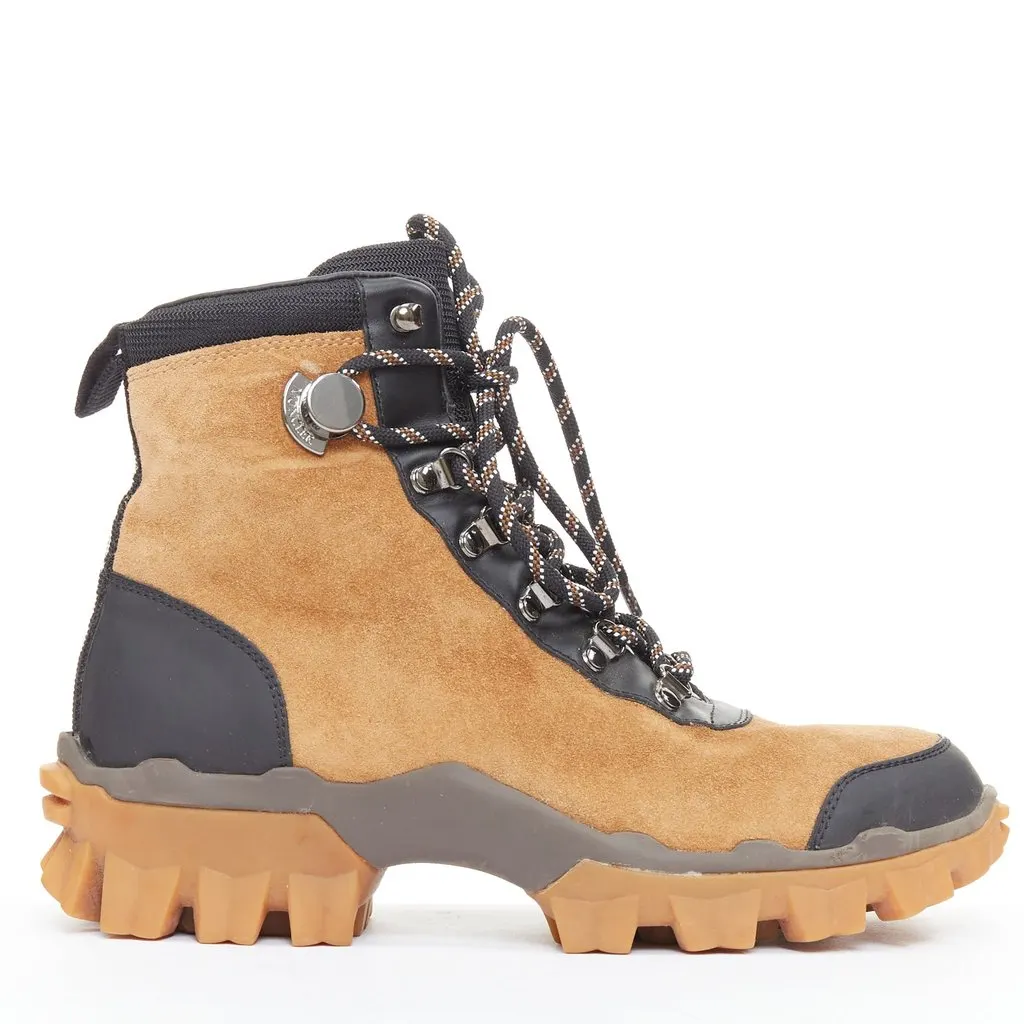 Moncler Helis Brown Suede Fair - Front View