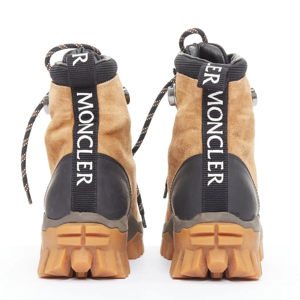 Moncler Helis Brown Suede Fair - Box View