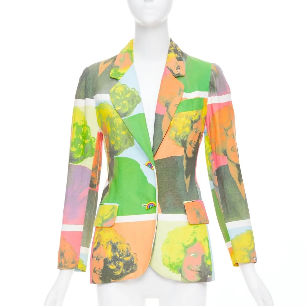 Moschino MultiColor Polyester Jacket MultiColor Polyester Very good - Front View