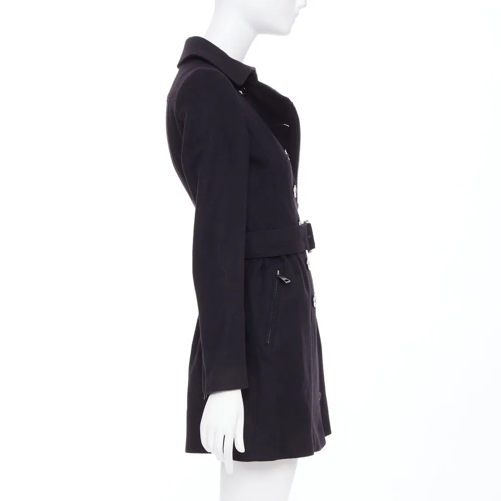 Burberry Black Wool Coat Black Wool Very good - Box View