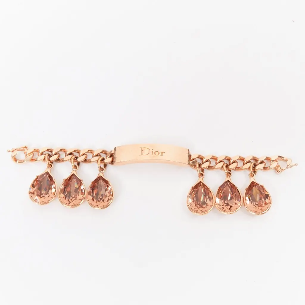 Dior Gold Metal Bracelets Gold Metal Good - Front View