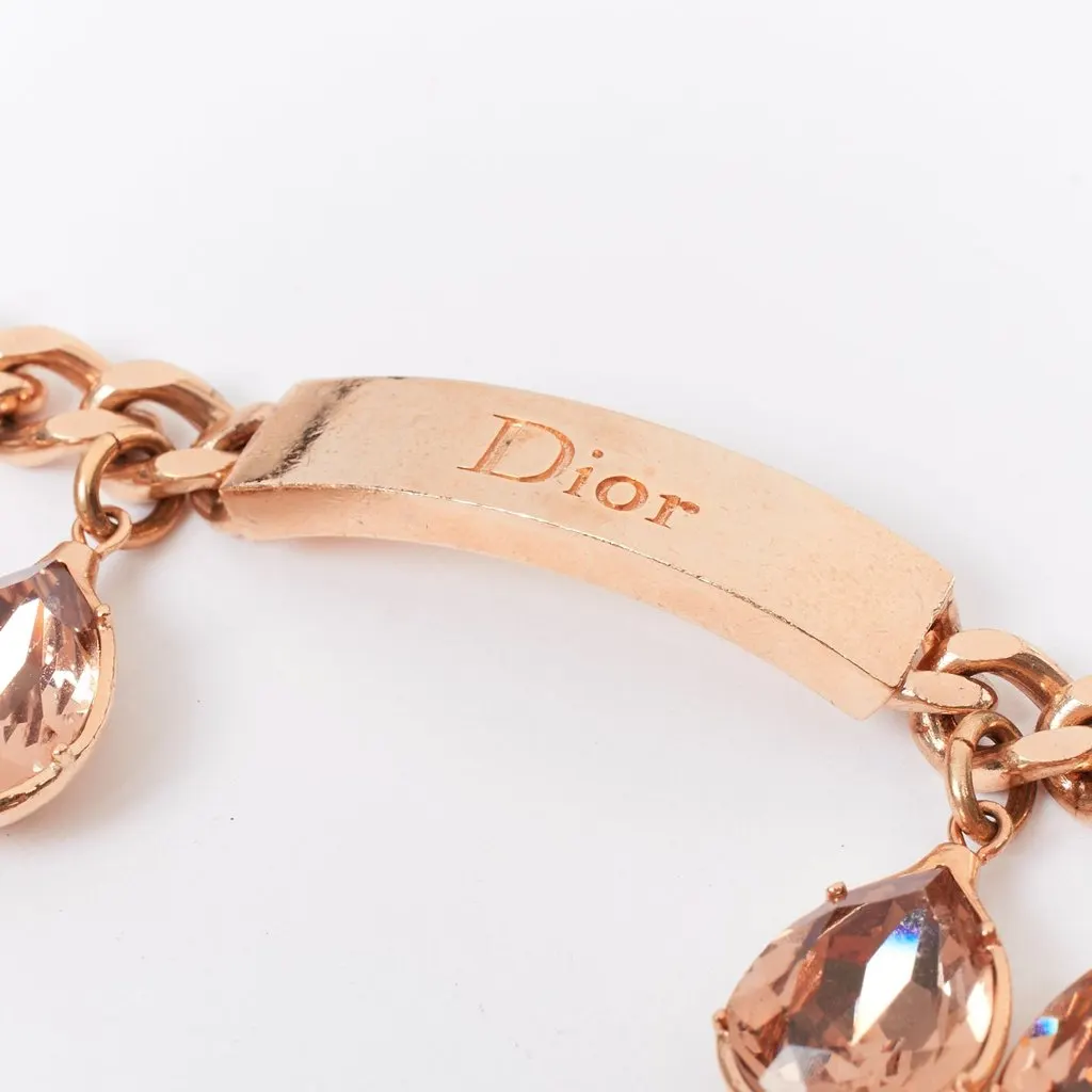 Dior Gold Metal Bracelets Gold Metal Good - Back View