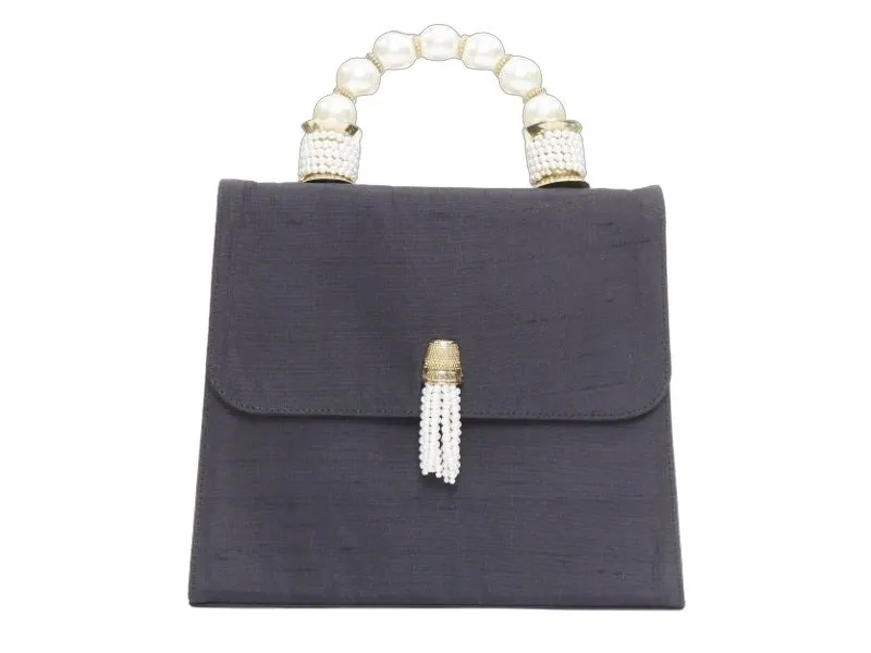 Moschino Black Handbag Black Good - Front View
