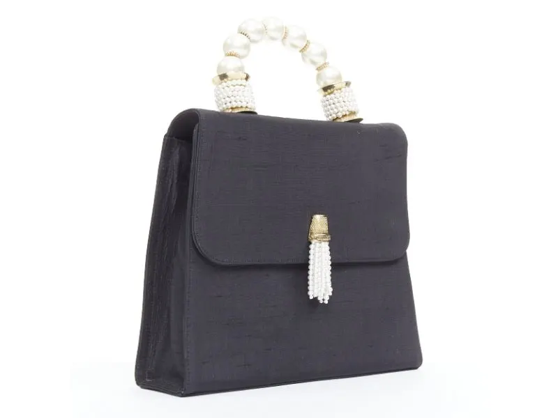 Moschino Black Handbag Black Good - Inside View