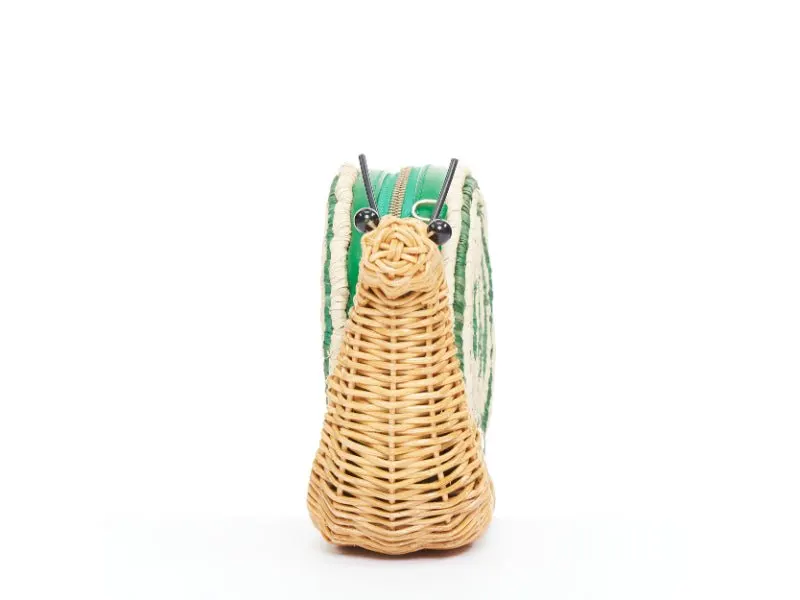 Kate Spade Spring Forward Wicker Snail Green Polyester Good - Model View