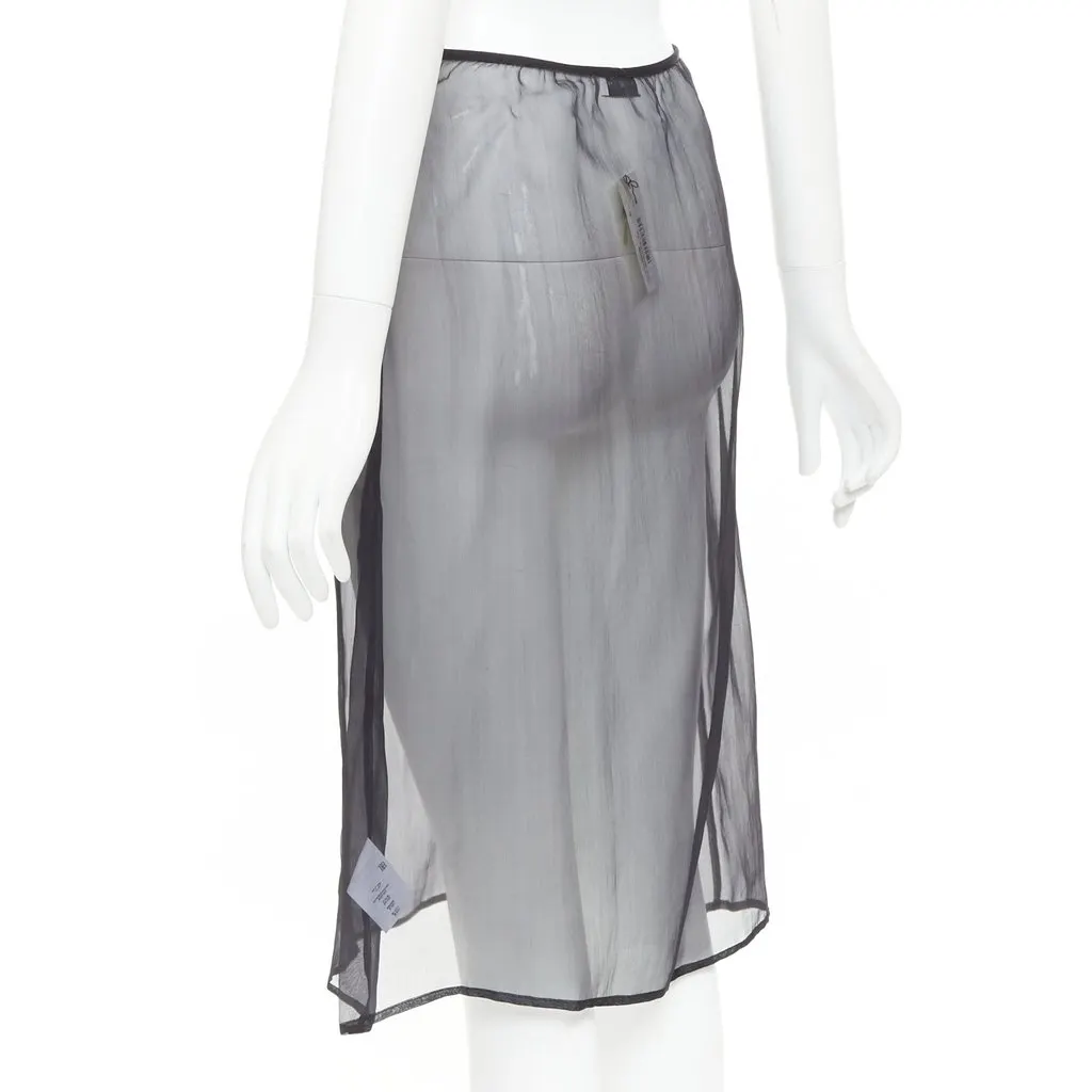 Dries Van Noten Black Silk Skirt Black Silk Very good - Box View