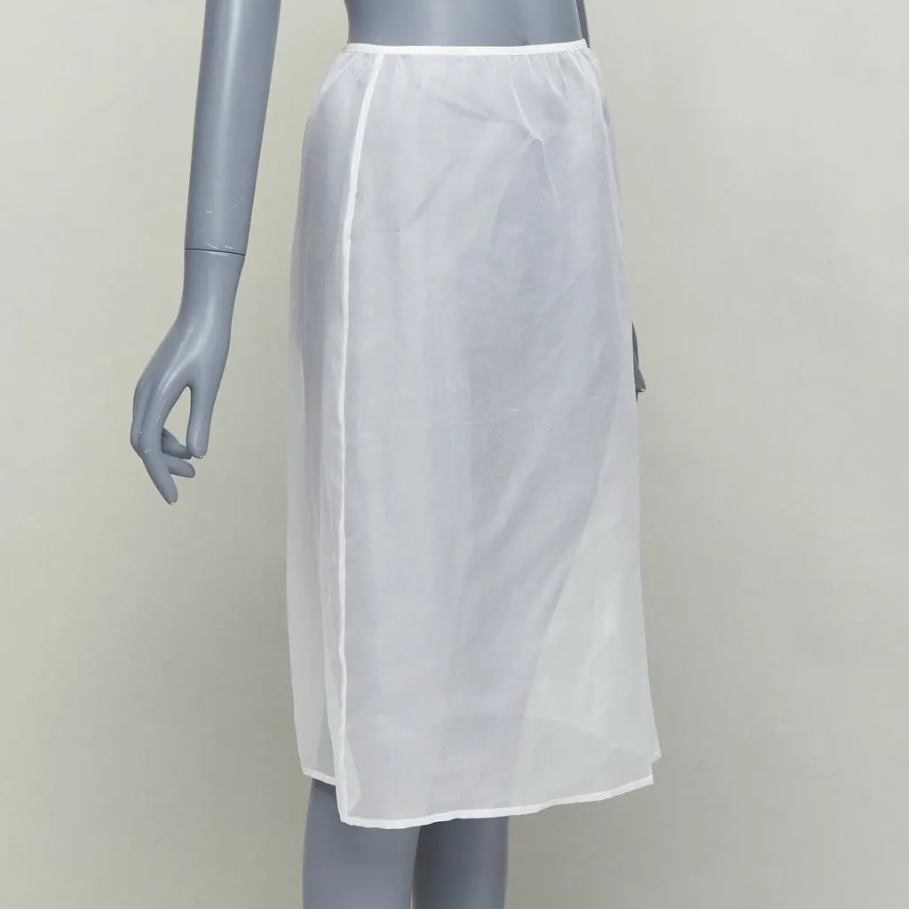 Dries Van Noten White Silk Skirt White Silk Very good - Back View