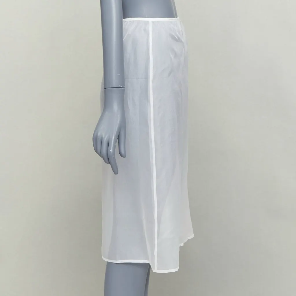 Dries Van Noten White Silk Skirt White Silk Very good - Inside View