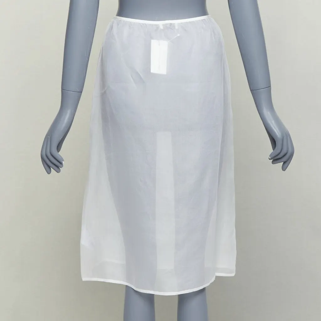 Dries Van Noten White Silk Skirt White Silk Very good - Model View