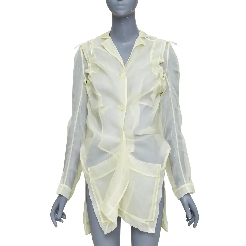 CecIlie Bahnsen Jaughna Yellow Silk Very good - Front View