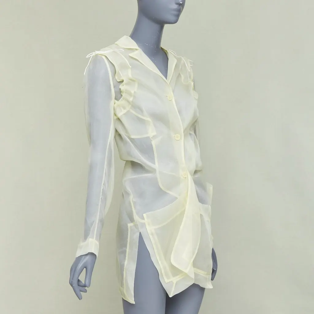 CecIlie Bahnsen Jaughna Yellow Silk Very good - Model View