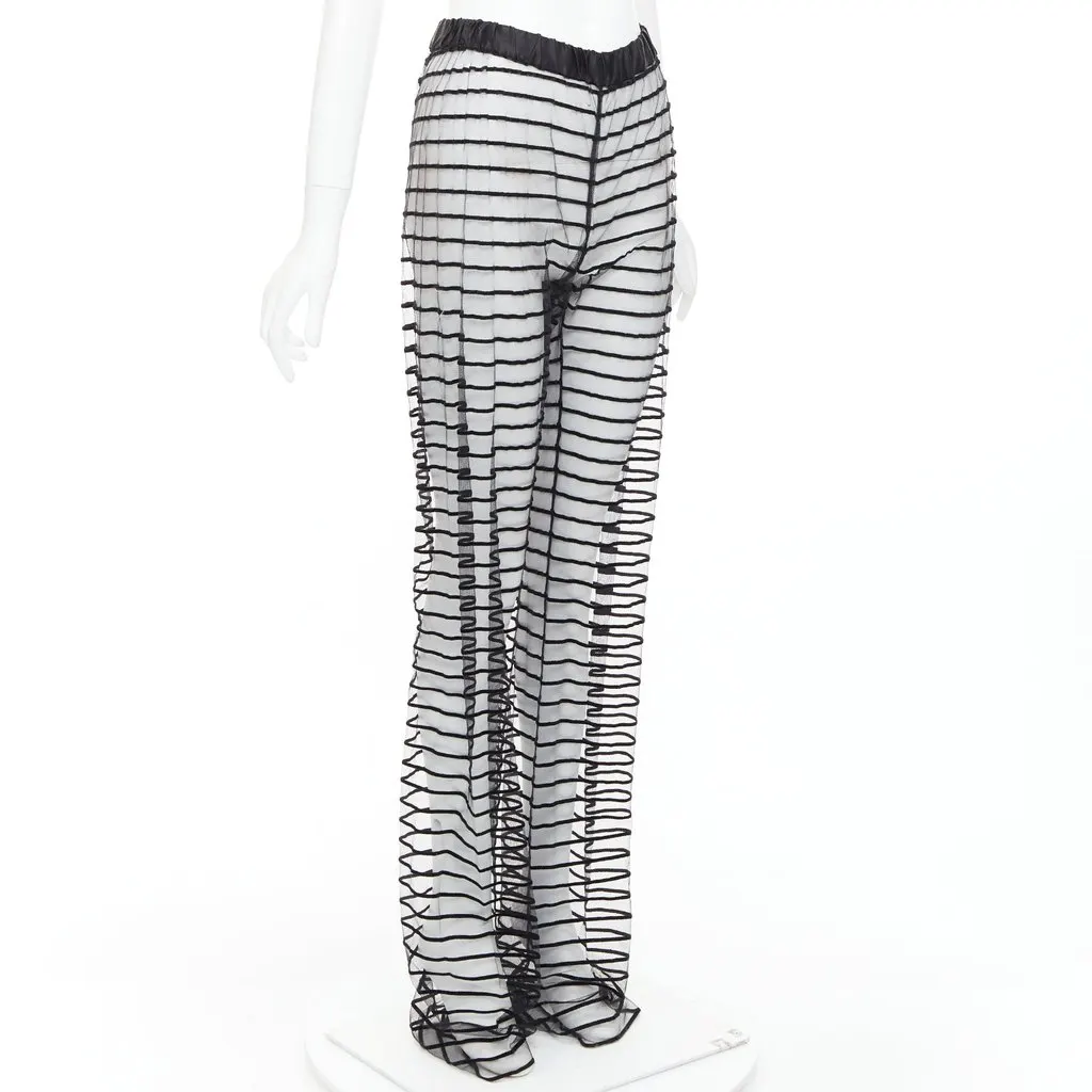 Dries Van Noten Black Polyamide Trouser Black Polyamide Never worn, with tag - Inside View