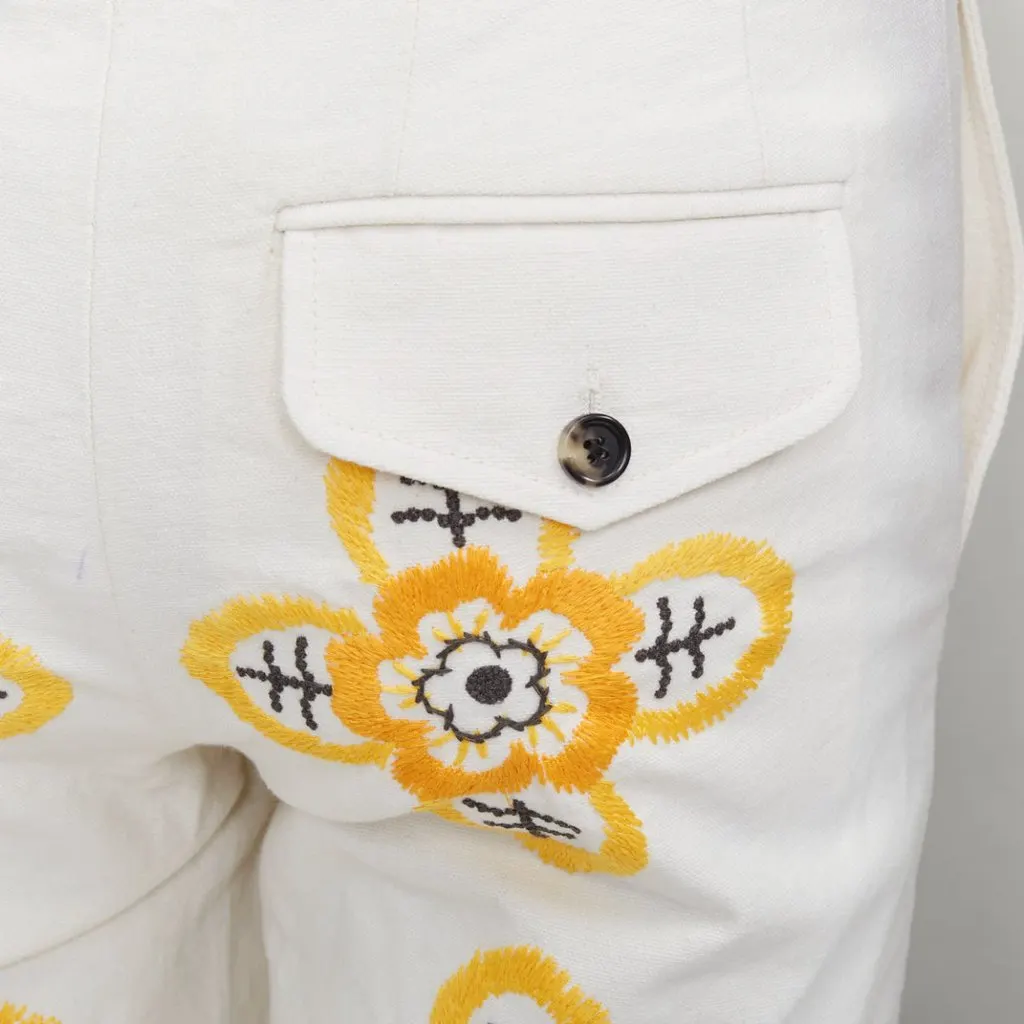 Unsigned Buttercup Ecru Cotton Very good - Back View