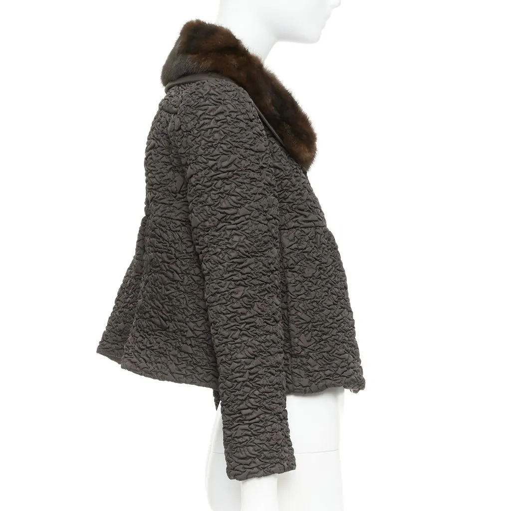Prada Brown Fur Jacket Brown Fur Very good - Box View