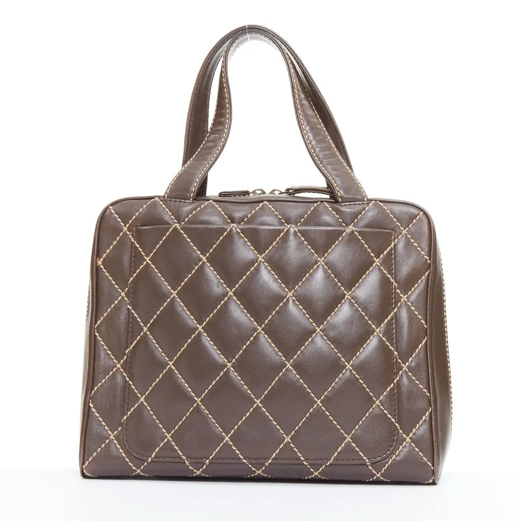 Chanel Wild Stitch Brown Leather Good - Box View