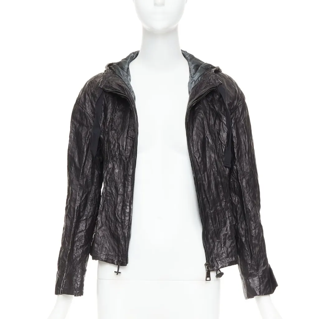 Prada Black Leather Leather Jacket Black Leather Very good - Inside View