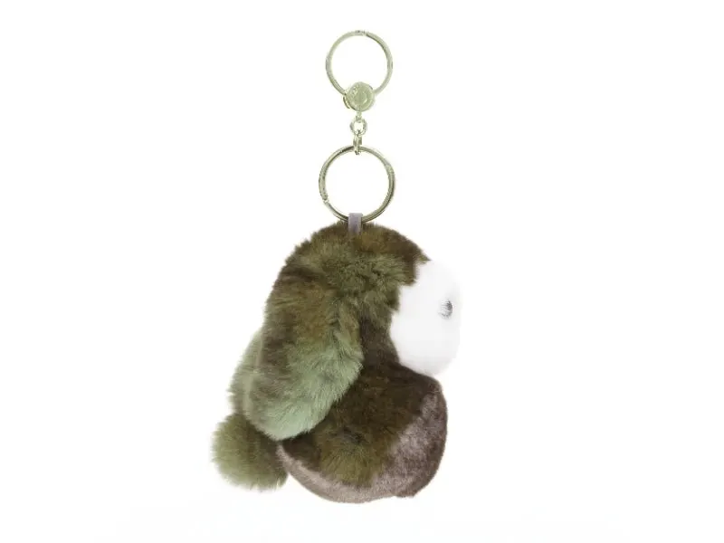 Loro Piana Brown Fur Bag charms Brown Fur Very good - Back View