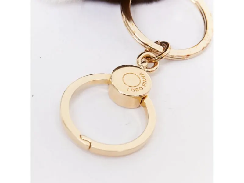 Loro Piana Brown Fur Bag charms Brown Fur Very good - Box View