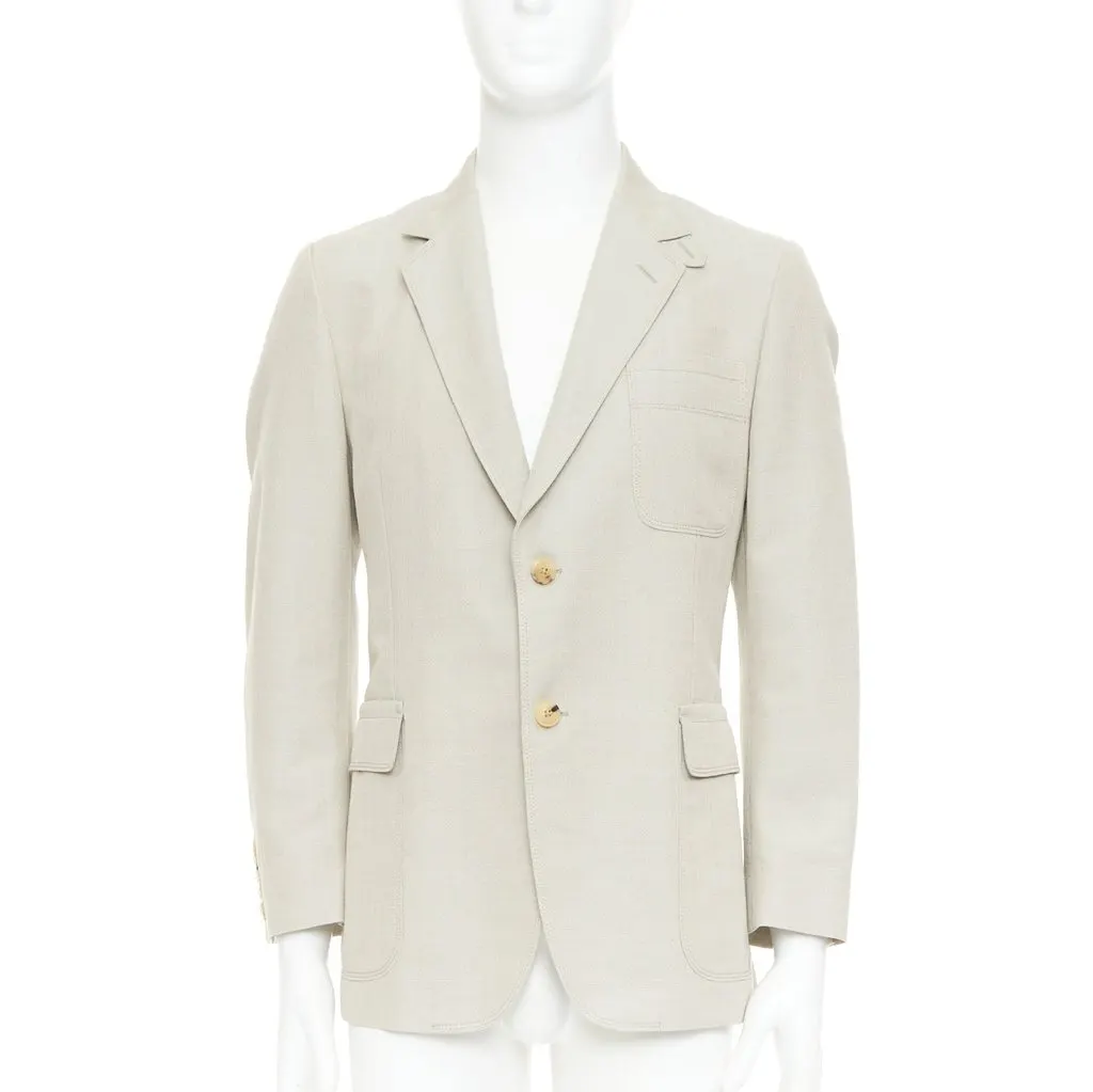 Gucci Anthracite Cotton Jacket Anthracite Cotton Very good - Front View