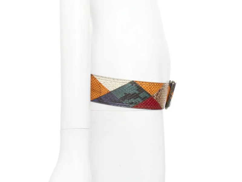 Saint Laurent MultiColor Leather Belt MultiColor Leather Very good - Model View