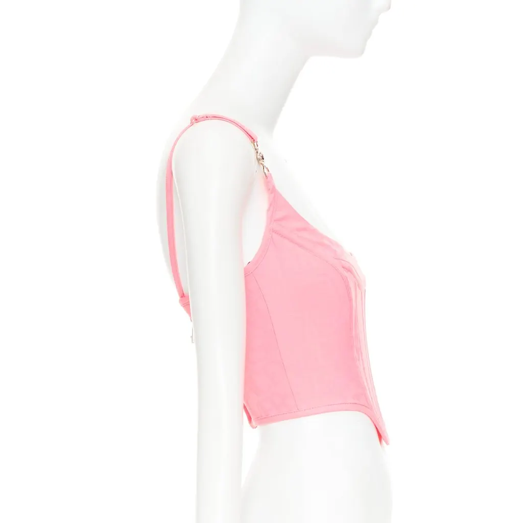Versace Medusa '95 Corset Pink Never worn, with tag - Model View