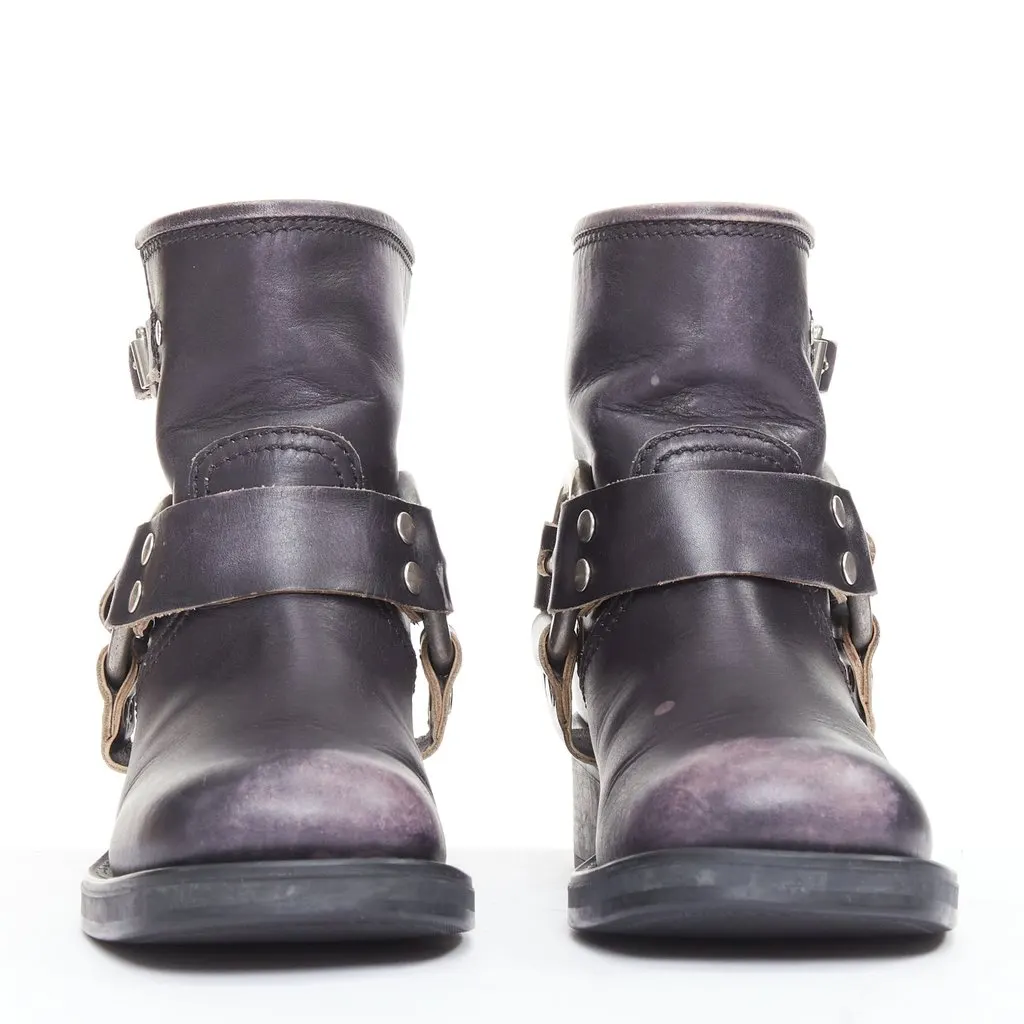 Miu Miu Black Leather Boots Black Leather Good - Inside View
