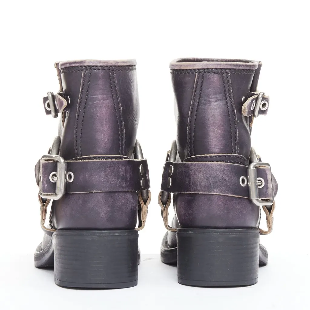 Miu Miu Black Leather Boots Black Leather Good - Box View
