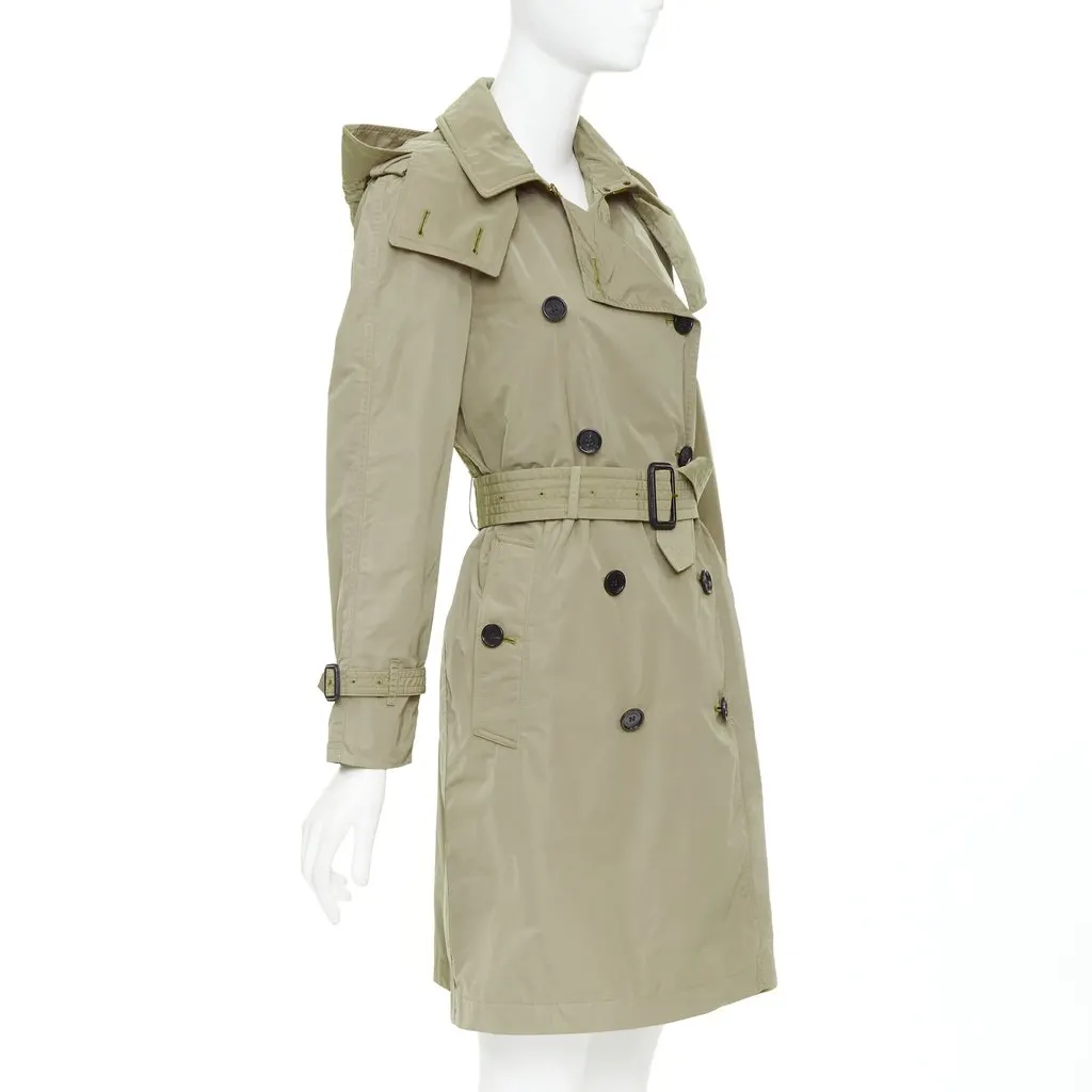 Burberry Beige Polyester Coat Beige Polyester Very good - Model View