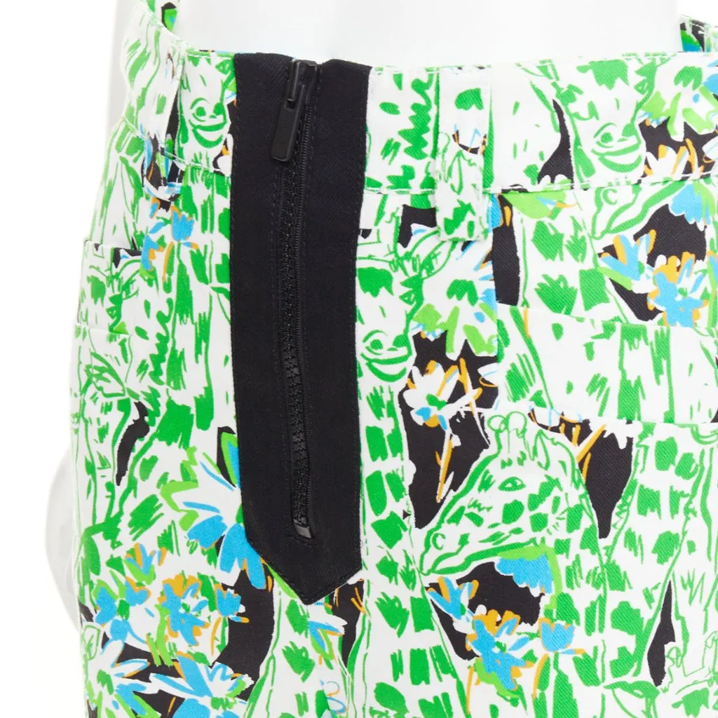 Miu Miu Green Cotton Trouser Green Cotton Never worn, with tag - Back View