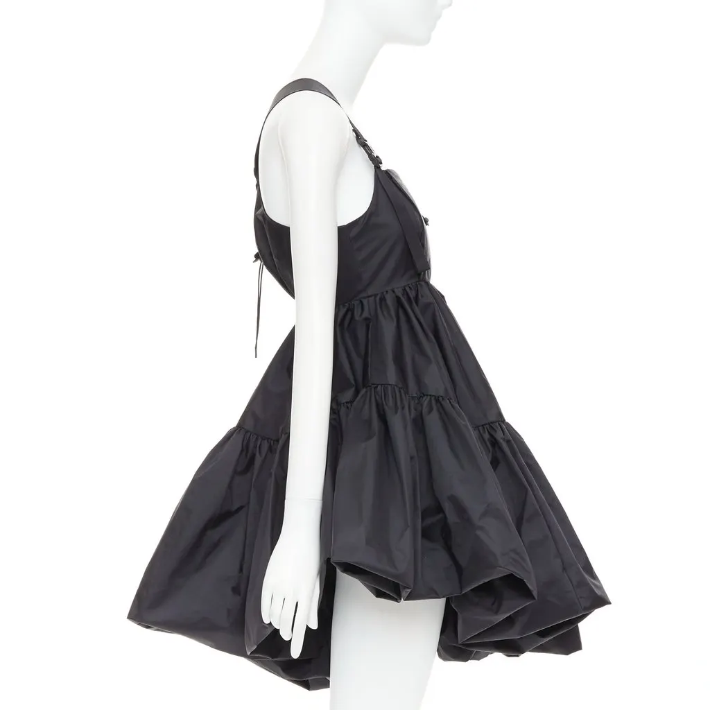 CecIlie Bahnsen SHARA MOUNTAIN DRESS Black Polyamide Never worn, with tag - Model View