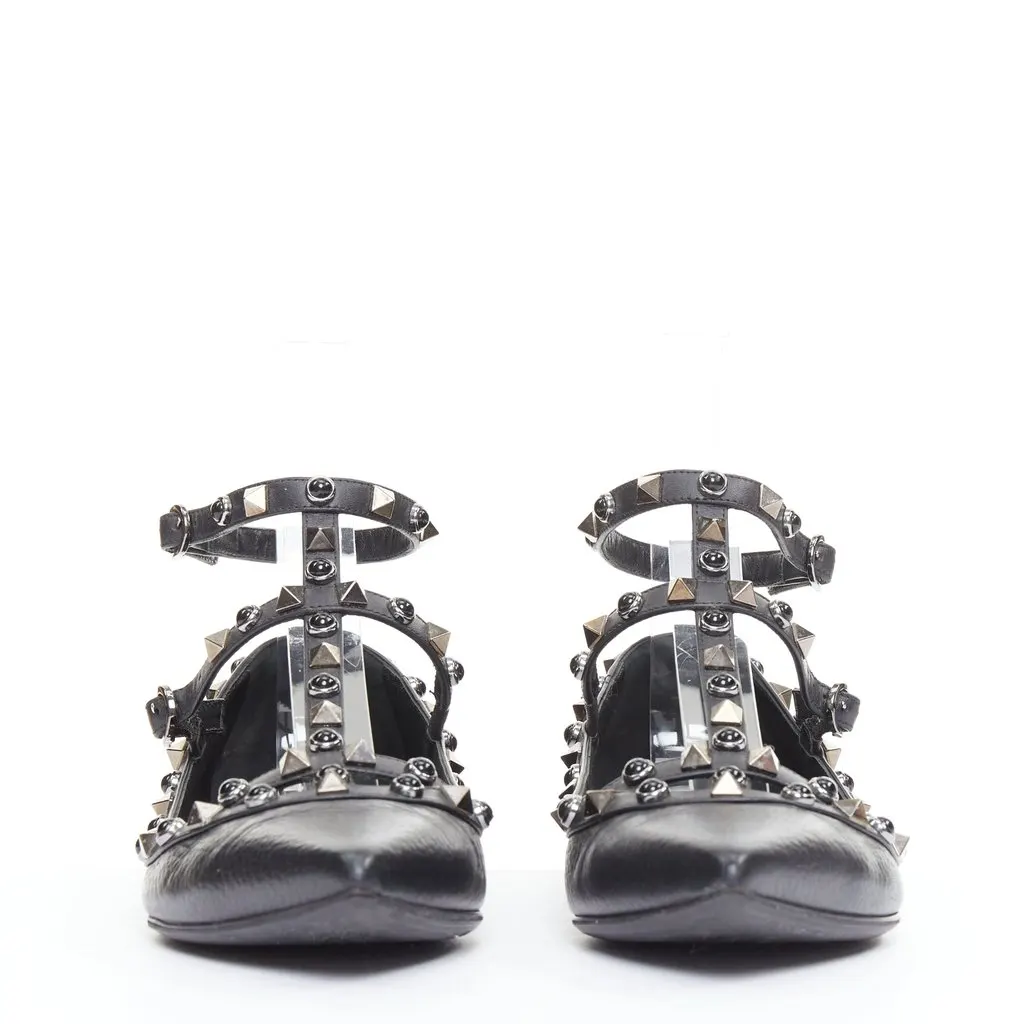 Valentino Rockstud Black Leather Good - Inside View