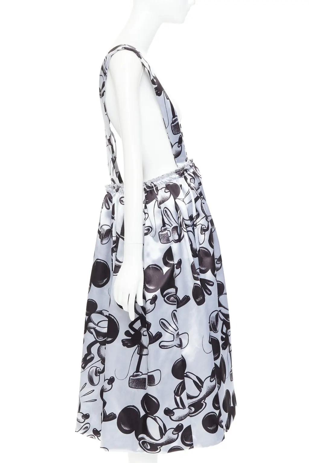 Comme Des Garcons Silver Polyester Skirt Silver Polyester Very good - Model View