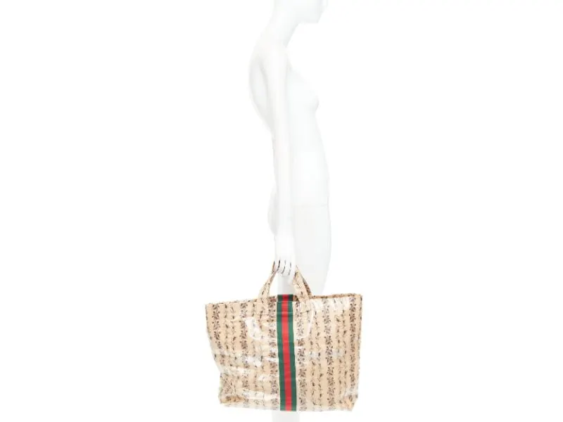 Gucci Beige Plastic Handbag Beige Plastic Fair - Back View
