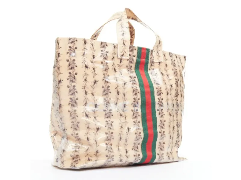 Gucci Beige Plastic Handbag Beige Plastic Fair - Inside View