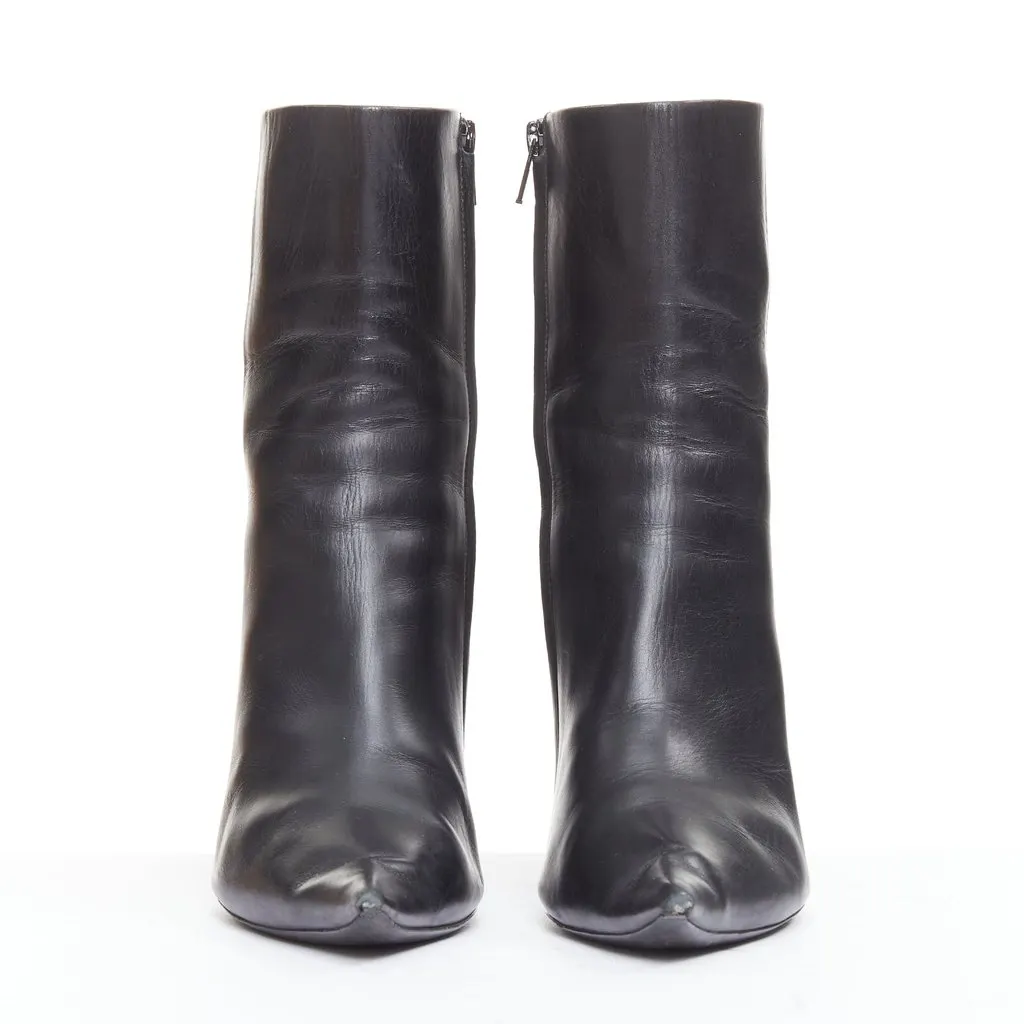 Balenciaga Hourglass Black Leather Fair - Inside View