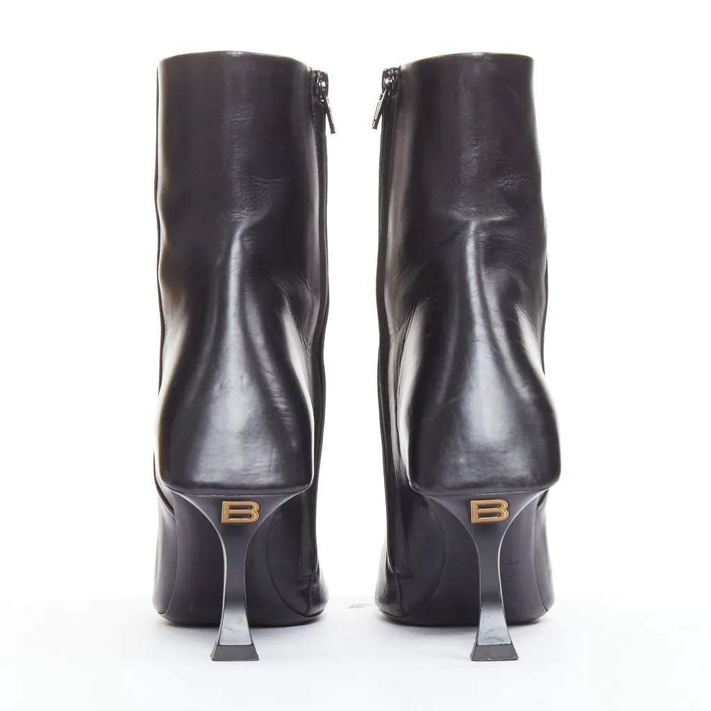 Balenciaga Hourglass Black Leather Fair - Box View