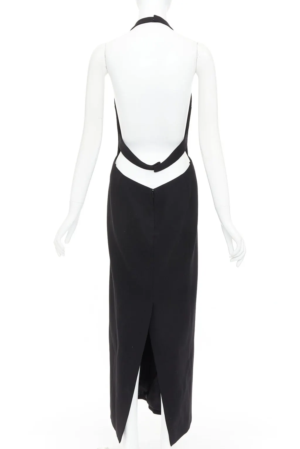 Saint Laurent Black Wool Dress Black Wool Never worn, with tag - Box View