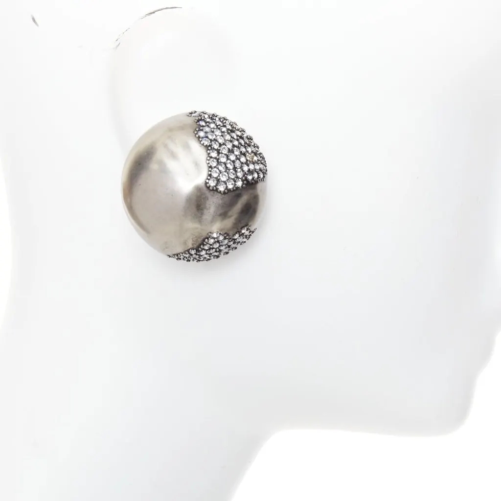 Saint Laurent Silver Metal Earrings Silver Metal Never worn - Inside View