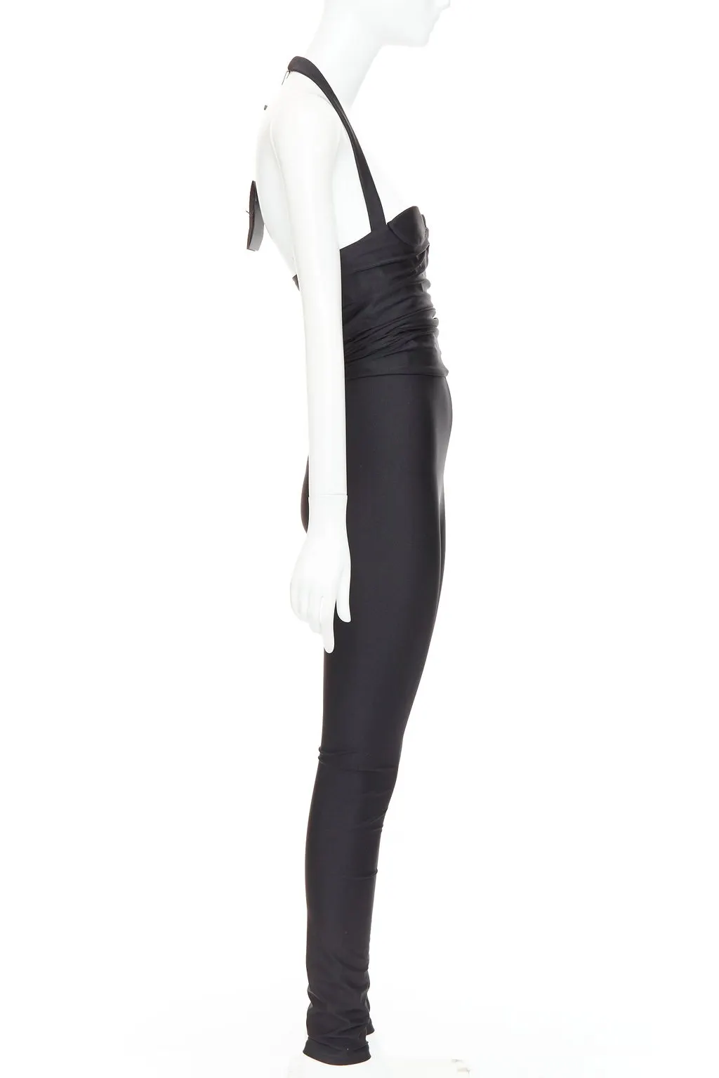 Saint Laurent Black Polyamide Jumpsuit Black Polyamide Never worn, with tag - Model View