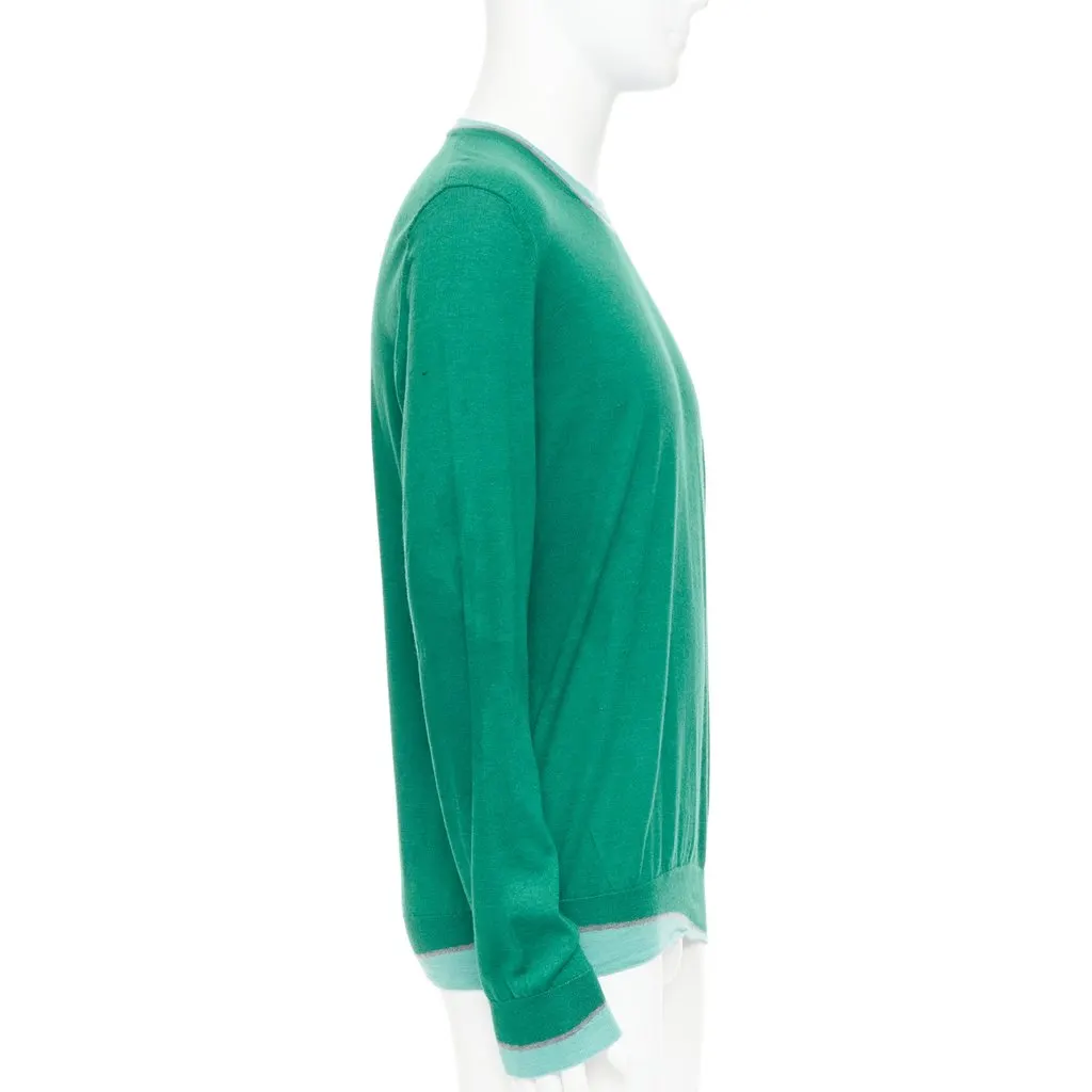 Hermès Green Cashmere Knitwear Green Cashmere Fair - Model View