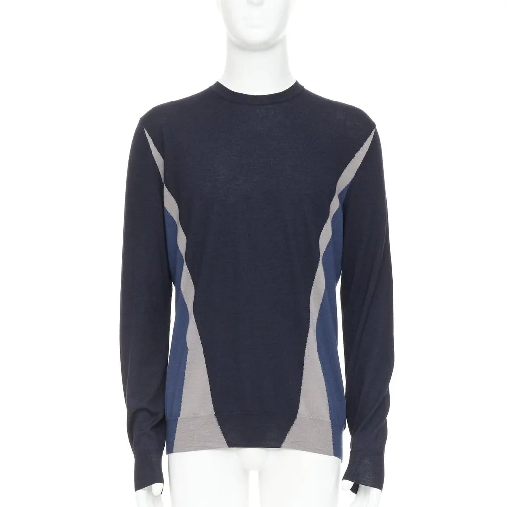 Hermès Navy Cashmere Knitwear Navy Cashmere Fair - Front View