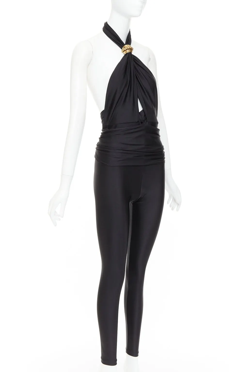 Saint Laurent Black Polyamide Jumpsuit Black Polyamide Never worn, with tag - Inside View