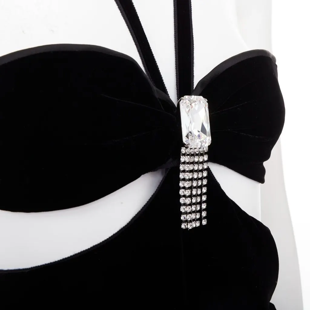 Saint Laurent Black Viscose Jumpsuit Black Viscose Never worn, with tag - Back View
