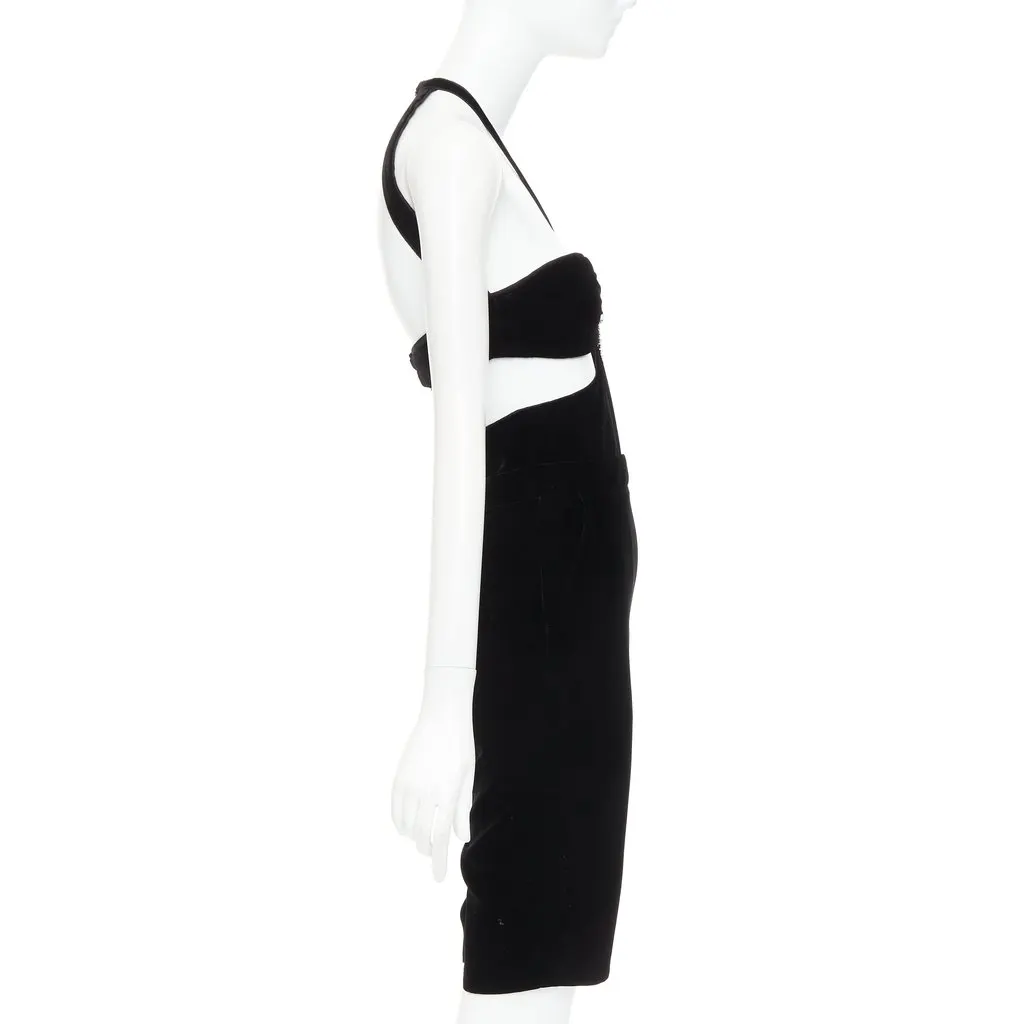 Saint Laurent Black Viscose Jumpsuit Black Viscose Never worn, with tag - Model View