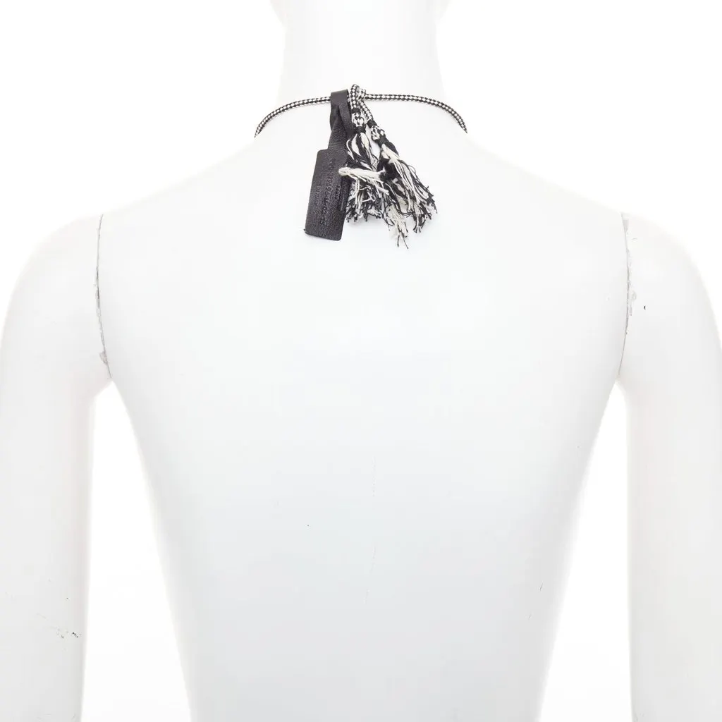 Saint Laurent Brown Leather Necklace Brown Leather Very good - Box View