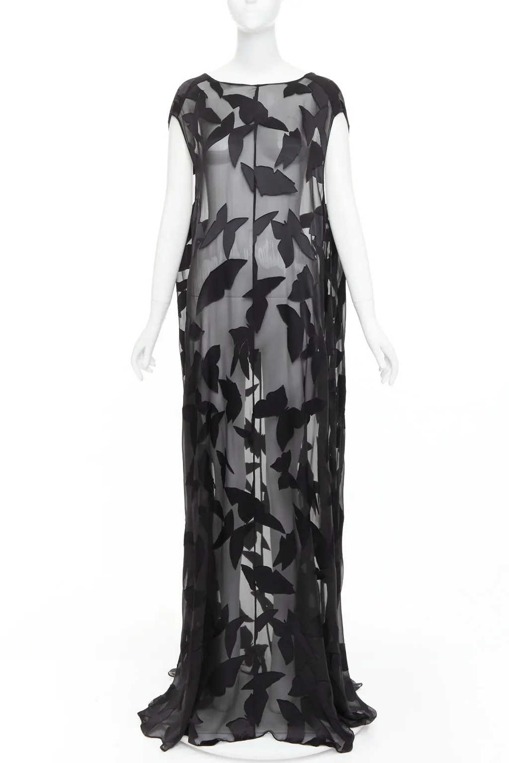 Saint Laurent Black Viscose Dress Black Viscose Never worn, with tag - Front View